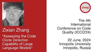 Zixian Zhang: Assessing the Code Clone Detection Capability of Large Language Models